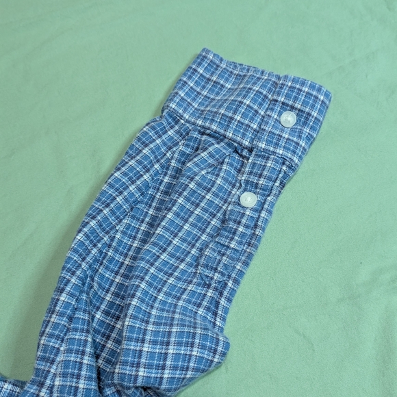 American Eagle Outfitters Blue Checkered Casual Shirt, Size Medium - Picture 6 of 9